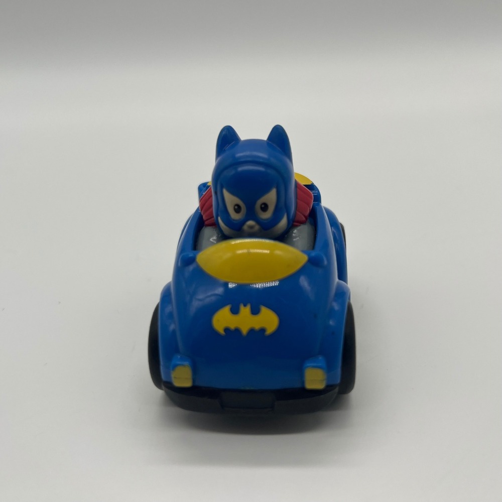 Fisher Price Little People Wheelies Batgirl Blue Race Car DC Super Friends V9746
